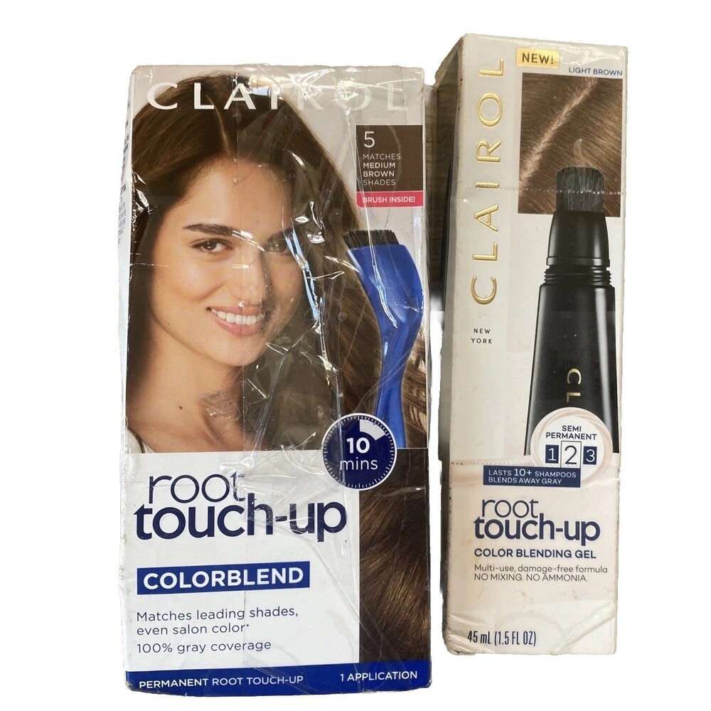Clairol Root Touch-Up Semi-Permanent Hair Color Blending Gel Medium Light Brown